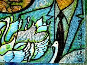 Obamaland 3 detail view 2.©Susan Shie 2010.